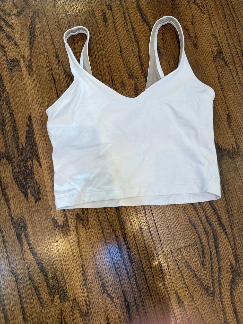 lululemon athletica White Top with Black Logo
